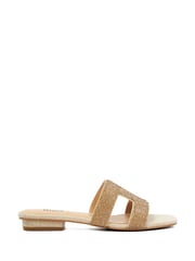 Dune London Gold Loupe Smart Slider Sandals - Image 2 of 5