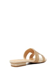 Dune London Gold Loupe Smart Slider Sandals - Image 3 of 5
