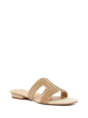 Dune London Gold Loupe Smart Slider Sandals - Image 4 of 5
