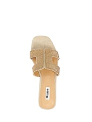 Dune London Gold Loupe Smart Slider Sandals - Image 5 of 5