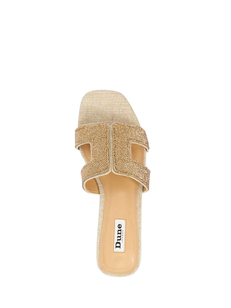 Dune London Gold Loupe Smart Slider Sandals - Image 5 of 5