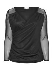 Yours Curve Black London Mesh Top - Image 5 of 5