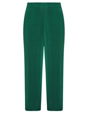 Yours Curve Green Slinky Wide Leg Trousers - Image 6 of 6