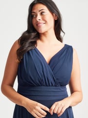 Scarlett & Jo Navy Blue Nancy Marilyn Mesh Maxi Dress - Image 3 of 5