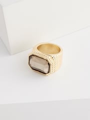 Grey Gold Tone Cocktail Ring Made With Recycled Zinc - Image 2 of 2