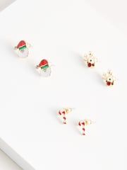 Multi Christmas Earrings Pack Made With Recycled Zinc - Image 3 of 3