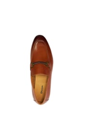 Dune London Tan Brown Scilly Woven Trim Loafers - Image 6 of 7