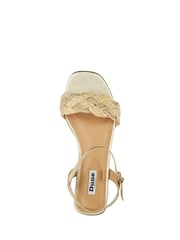 Dune London Gold Lastle Embellished Raffia Flat Sandals - Image 7 of 8