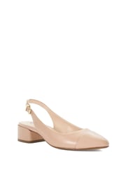 Dune London Pink Casing Sling Back Block Heel Sandals - Image 4 of 7