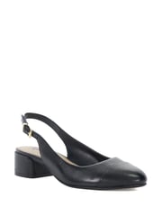 Dune London Black Casing Sling Back Block Heel Sandals - Image 4 of 6