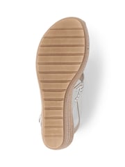 Pavers Wedge Heel White Sandals - Image 7 of 7