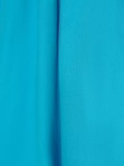 Adrianna Papell Blue Tie Shoulder 100% Cotton Bubble Dress - Image 4 of 4