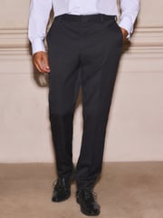 Black Tuxedo Trousers With Velvet Tape Detail - Image 2 of 9