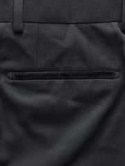 Black Tuxedo Trousers With Velvet Tape Detail - Image 7 of 9
