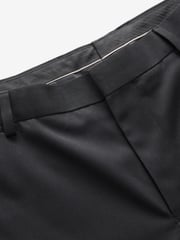 Black Tuxedo Trousers With Velvet Tape Detail - Image 9 of 9