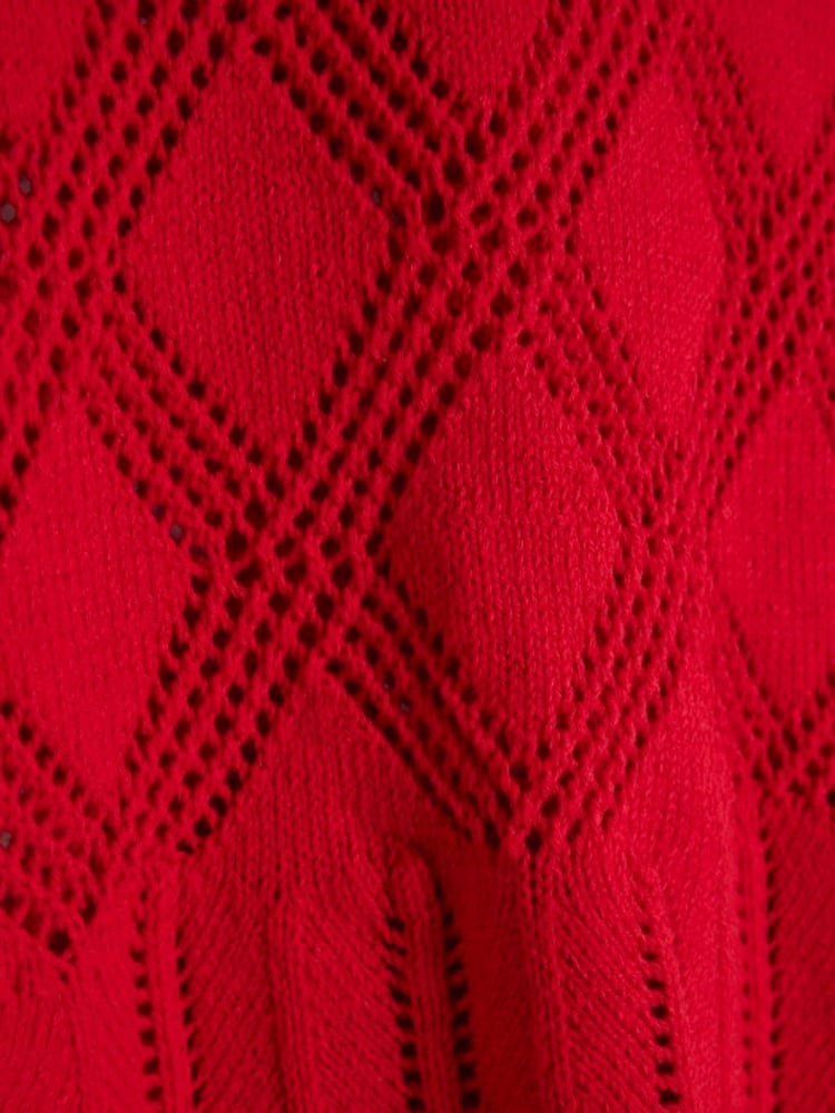 River Island Red Crochet Tie Back Top - Image 6 of 6