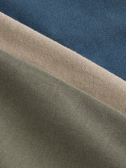 smALLSAINTS Navy/Khaki Boys Brace Crew Long Sleeve 100% Cotton T-Shirts 3 Pack - Image 6 of 8