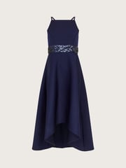 Monsoon Blue Sequin Scuba Prom Dress - Image 2 of 4