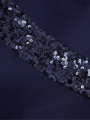 Monsoon Blue Sequin Scuba Prom Dress - Image 4 of 4