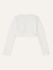 Monsoon Natural 100% Cotton Lace Cardigan - Image 1 of 3