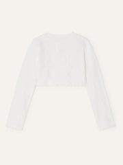 Monsoon Natural 100% Cotton Lace Cardigan - Image 2 of 3