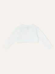 Monsoon Natural Baby Lace 100% Cotton Cardigan - Image 2 of 3