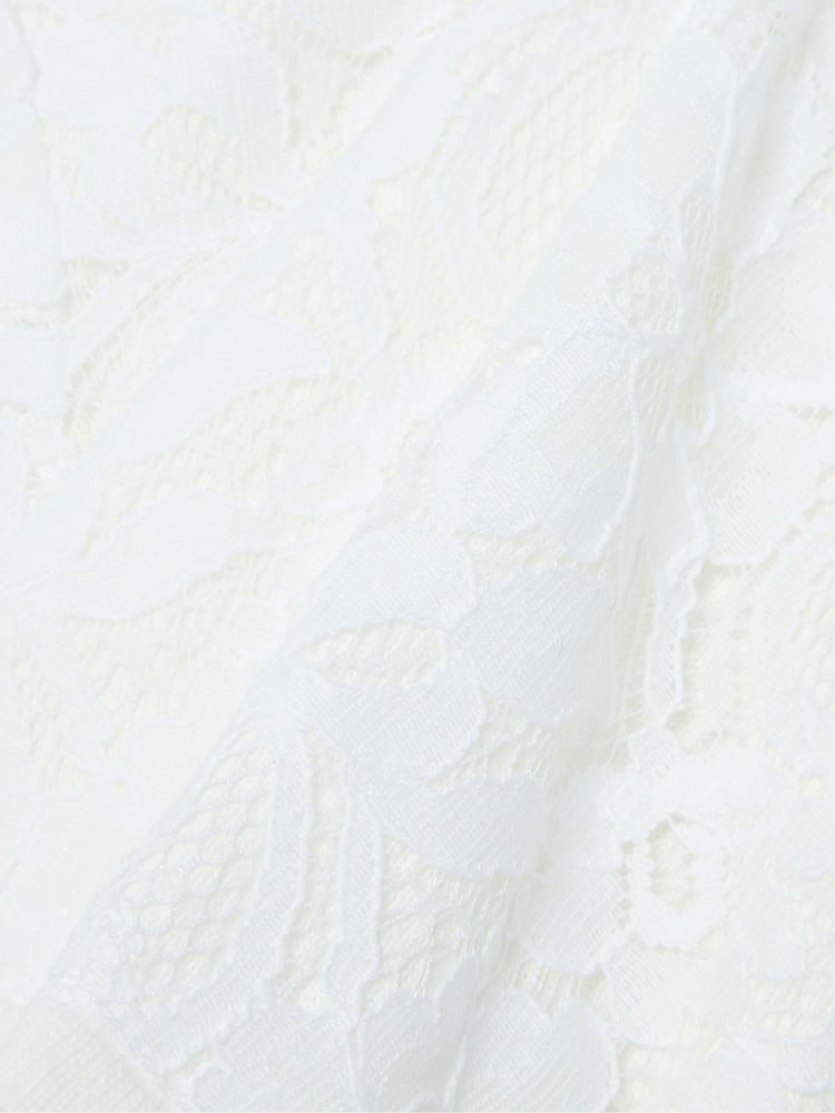 Monsoon Natural Baby Lace 100% Cotton Cardigan - Image 3 of 3