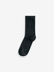 smALLSAINTS Grey/Black Ramskull Embroidered Socks 3 Pack - Image 3 of 4