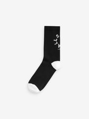 smALLSAINTS Black/White Tierra Logo Socks 2 Pack - Image 3 of 5