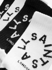 smALLSAINTS Black/White Tierra Logo Socks 2 Pack - Image 5 of 5