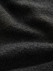 Black Textured Boucle Jacket With Wool - Image 6 of 6