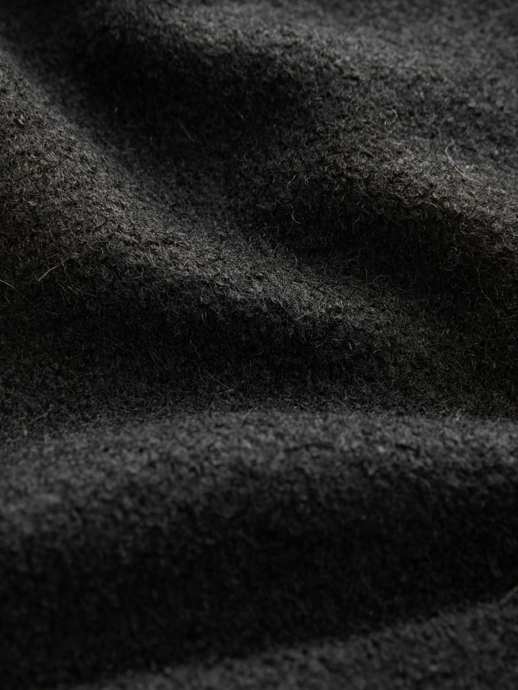 Black Textured Boucle Jacket With Wool - Image 6 of 6
