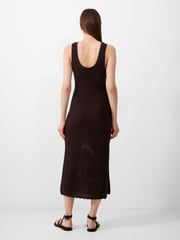 French Connection Brown 100% Cotton Momo Nellis Crochet Dress - Image 2 of 4