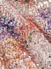Pink Floral Sequin Wide Leg Trousers - Image 7 of 7