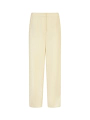 Yumi Natural Cotton And Ramie Wide Leg Trousers - Image 6 of 7