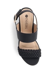 Pavers Black Pavers Platform Sandals - Image 5 of 6