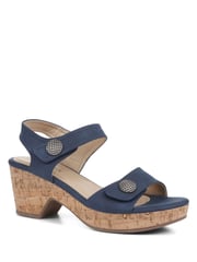Pavers Navy Pavers Strappy Heeled Sandals - Image 1 of 5