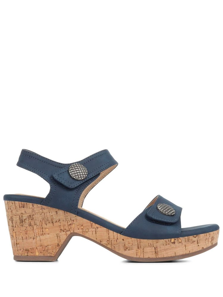 Pavers Navy Pavers Strappy Heeled Sandals - Image 2 of 5