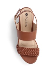 Pavers Tan Pavers Platform Sandals - Image 4 of 5