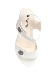 Pavers White Pavers Strappy Heeled Sandals - Image 4 of 5