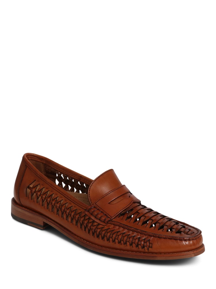 Jones Bootmaker Riverside Woven Leather Loafers - Image 2 of 5