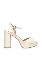KG Kurt Geiger Silver Florence Sandals - Image 1 of 4