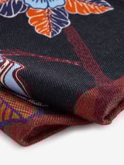 Rust Brown/Floral Silk Tie And Pocket Square Set - Image 5 of 5