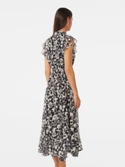 Forever New Black Maxine Ruffle Sleeves Midi Dress - Image 4 of 4