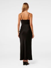 Forever New Black Lucy Satin Cowl Neck Maxi Dress - Image 4 of 4