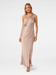 Forever New Nude Emily Petite One Shoulder Maxi Dress - Image 1 of 4