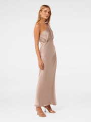Forever New Nude Emily Petite One Shoulder Maxi Dress - Image 3 of 4