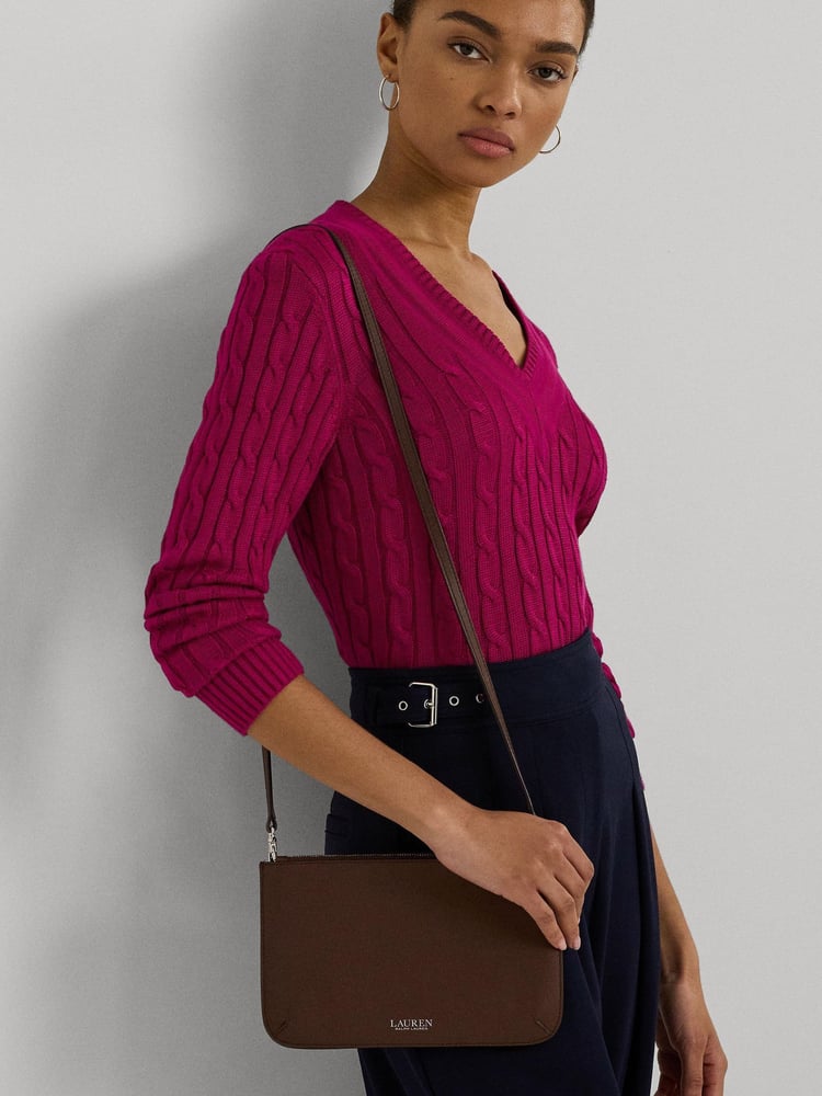 Lauren Ralph Lauren Medium Leather Landyn Cross-Body Bag - Image 2 of 6