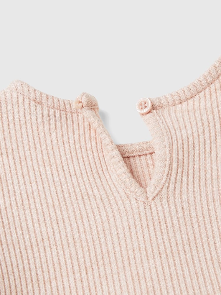 Benetton Tulle Long Sleeve Pink Dress - Image 3 of 3
