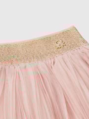 Benetton Tulle Double Frill Pink Skirt - Image 3 of 3